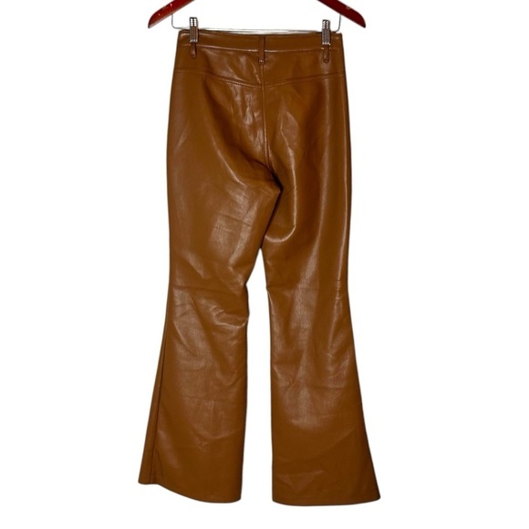 Aritzia Wilfred Beatrix Pants- High Waist Vegan Leather Flare a Pants- Size 2 - Picture 9 of 15
